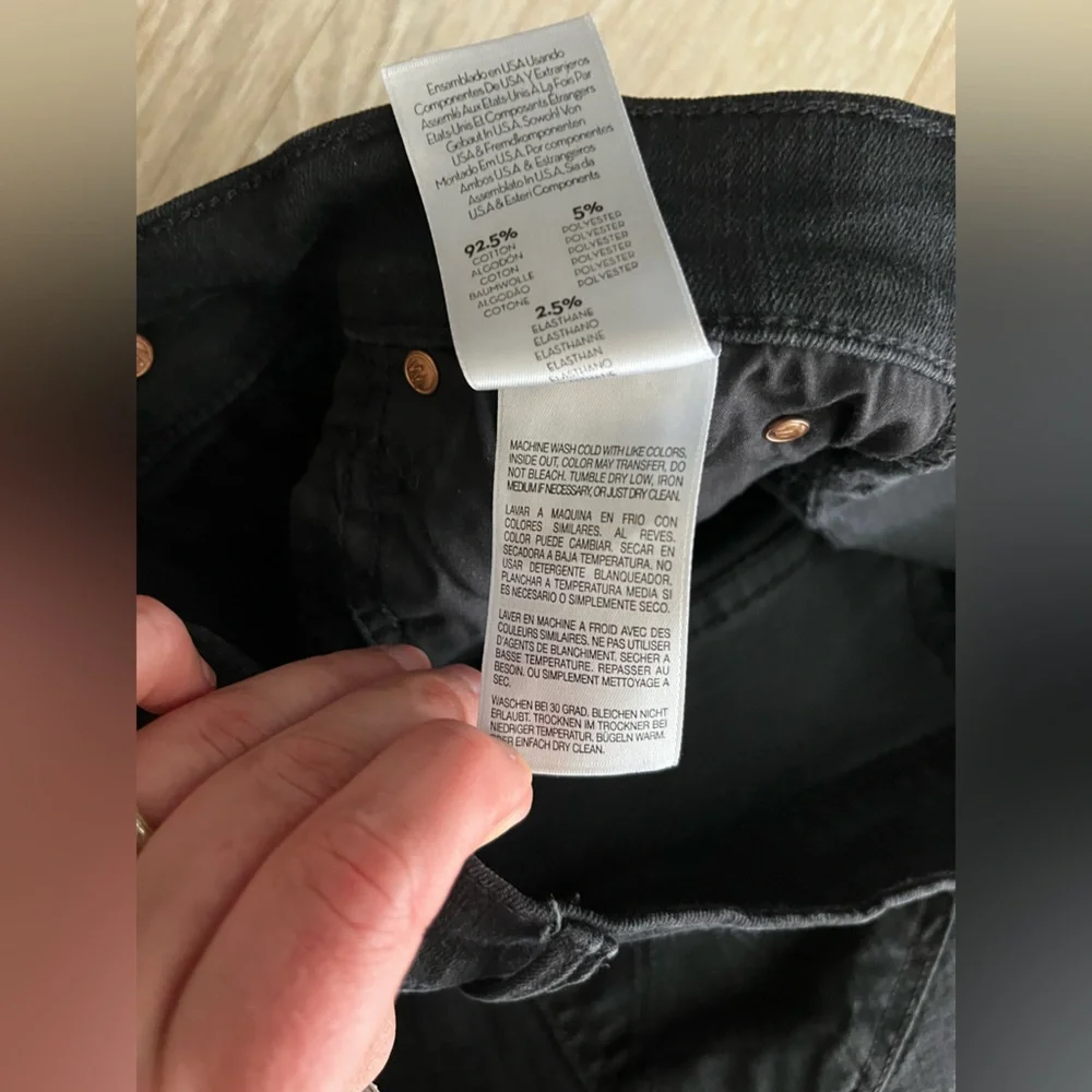 MOTHER Women’s The Stunner Zip Ankle Step Fray in Not Guilty - Size 27 - Picture 9 of 13